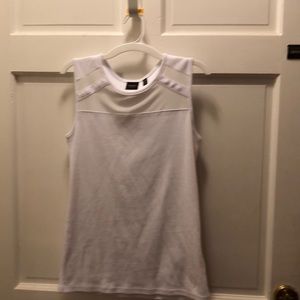 White athletic style top